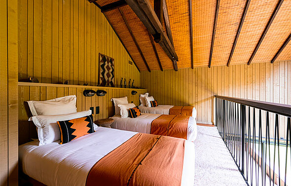 Chambre enfant lodge lions